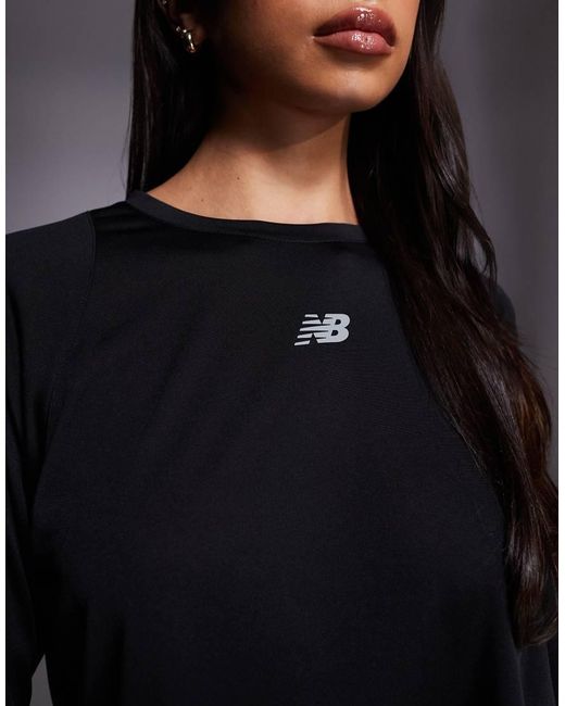 New Balance Black Infinity Propel Long Sleeve Top
