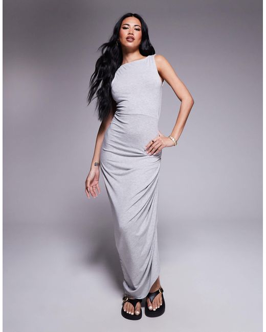 ASOS Purple – asymmetrisches midikleid