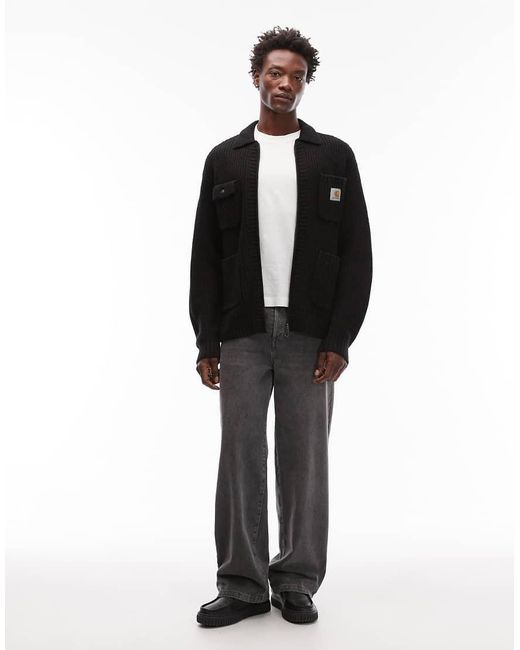 Carhartt Black Chore Knitted Jacket for men