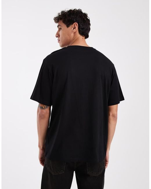 Jack & Jones Black T-shirt With Script Logo for men
