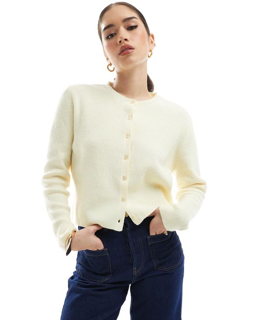 Stradivarius Natural – strickjacke