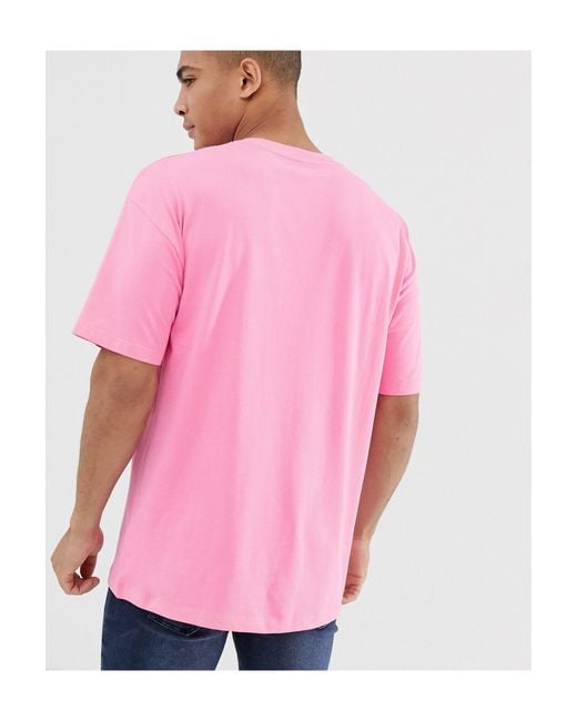 oversized pink shirt