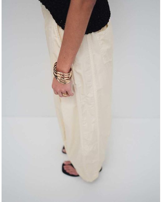 Miss Selfridge White Casual Balloon Trouser