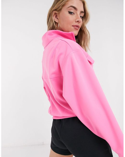 Nike Swoosh Track Jacket in Pink | Lyst 