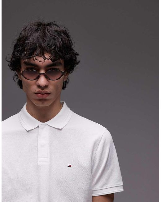 Tommy Hilfiger Gray Textured Regular Polo Shirt for men