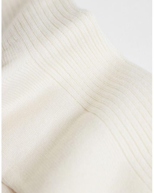 Cotton On Natural Cottonon 4 Pack Quarter Crew Socks