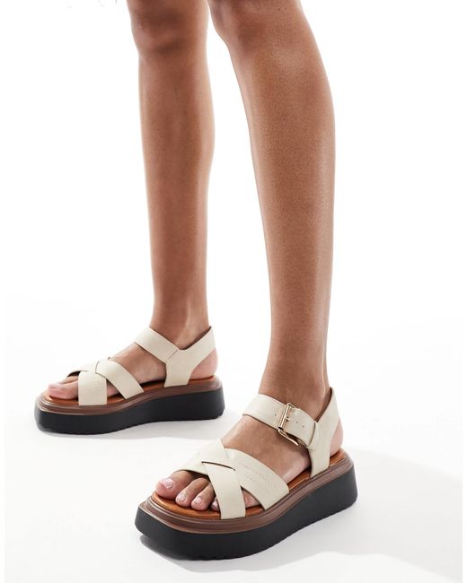 River Island White Flatform