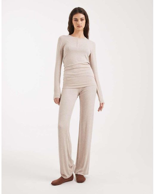 Cotton On Natural Sleep Recovery Roll Waist Pants
