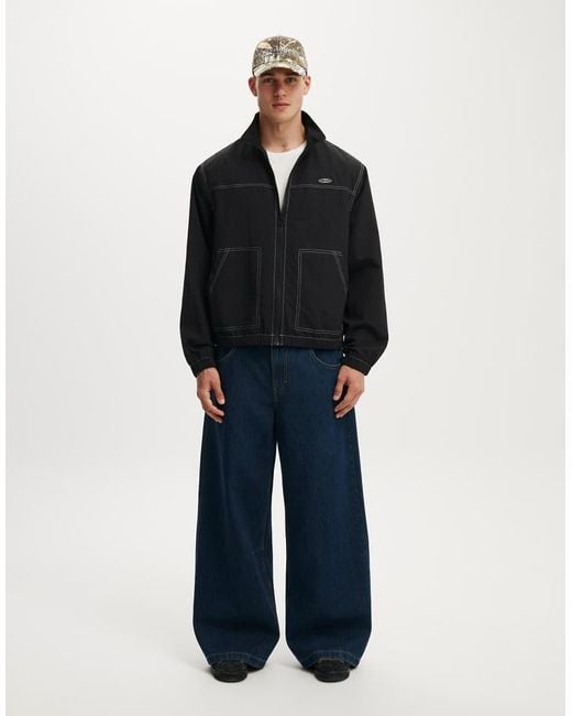 Cotton On Blue Shell Jacket for men