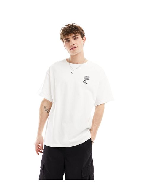 Festival line scape - t-shirt di Converse in White da Uomo