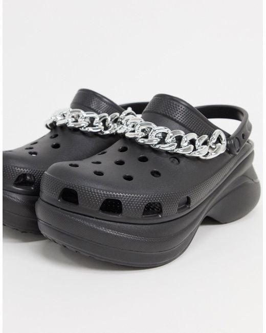 Crocs™ – Bae – e Schuhe mit Plateauabsatz und Kettenverzierung in Schwarz  für Herren | Lyst DE