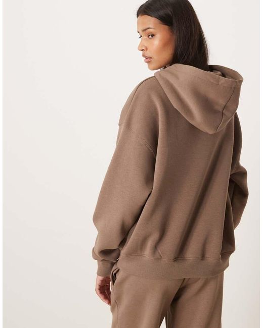 Gina Tricot Brown Co-Ord Relaxed Fit Hoodie