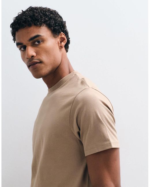 ASOS – basic-t-shirt in Brown für Herren