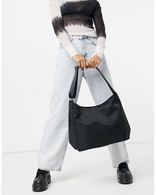 Weekday Black Carry Recycled Shoulder Bag
