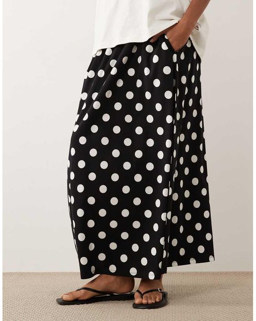 Threadbare White Jersey A-Line Midaxi Skirt