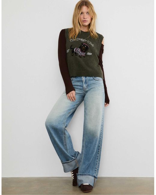 Stradivarius Green – strickpullunder