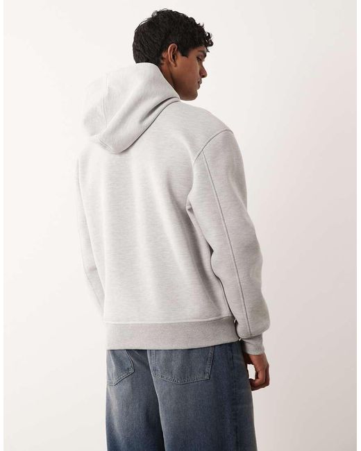 ASOS Gray Heavyweight Relaxed Hoodie for men