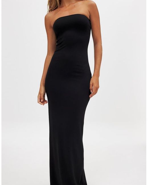 NA-KD Blue Jersey Tube Maxi Dress