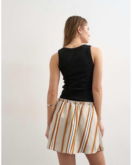 TOPSHOP Multicolor Elasticated Mini Skirt
