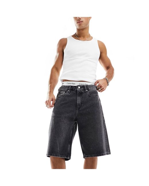 Calvin Klein Blue 90's Denim Shorts for men