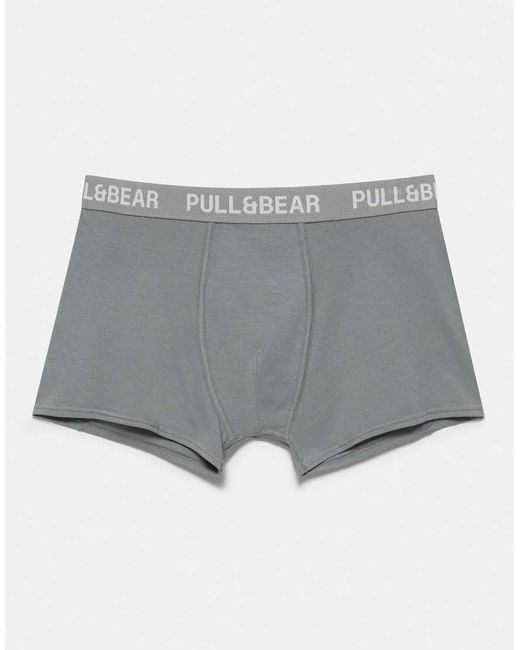 Pull&Bear Black Pack Of 3 Boxers for men