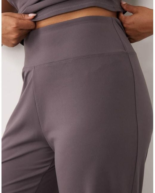 4505 Purple Curve Icon Soft Touch High Waist Wide Leg Dance Pant