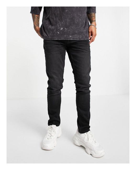 Only \u0026 Sons Denim Slim-fit Jeans in het Zwart voor heren - Lyst