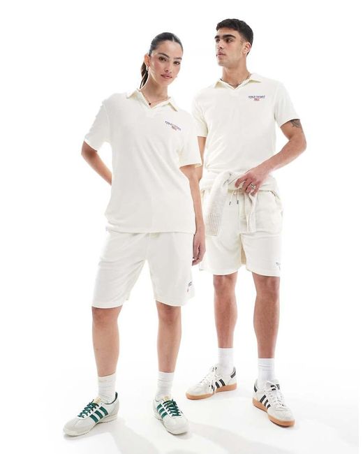 Polo Ralph Lauren White Sport Capsule Small Chest Logo Lightweight Cotton Terry Polo for men