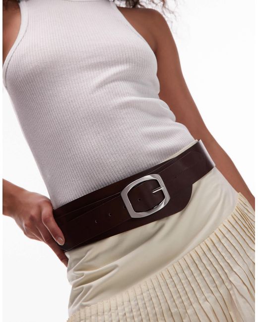 Mango Brown – breiter ledergürtel