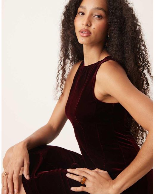 Mango Black Velvet Mini Shift Dress