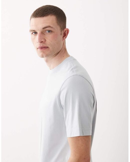 Barbour Gray Wildfell Relaxed Graphic T-shirt With Back Print for men