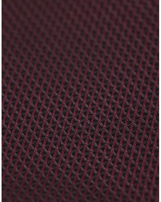 ASOS Purple Textured Tie And Pocket Square for men