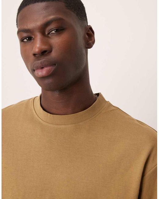 SELECTED Blue Oversized Heavyweight T-shirt for men