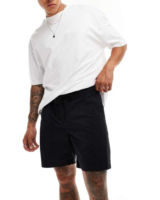 Vans Range Relaxed Elastic Short in White for Men Lyst UK