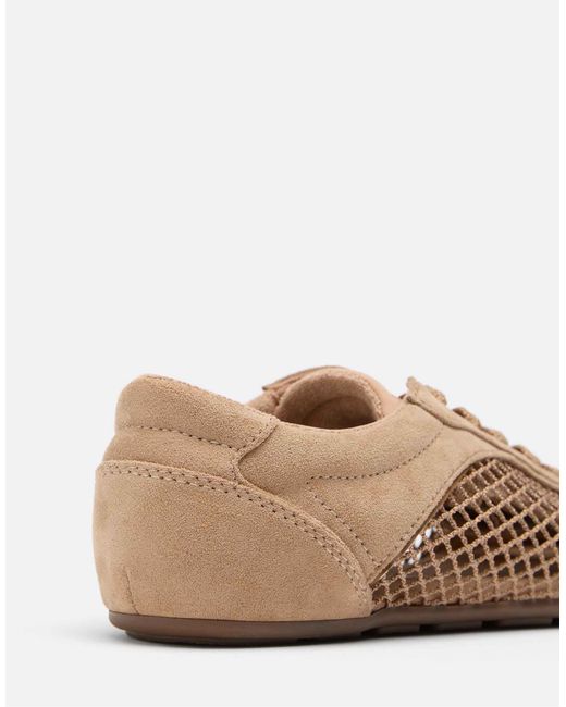 Stradivarius Brown – perforierte sneaker