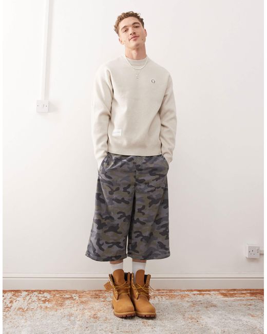 Aape By A Bathing Ape Aape by a bathing ape – now – strickpullover in Natural für Herren