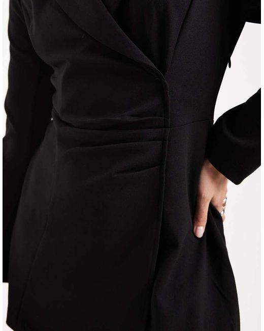 Only Petite Black Blazer Playsuit