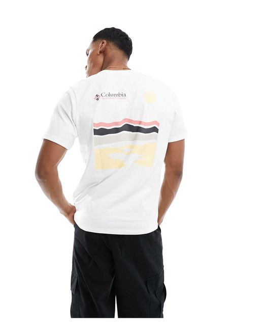 Columbia – explorers canyon – t-shirt in White für Herren