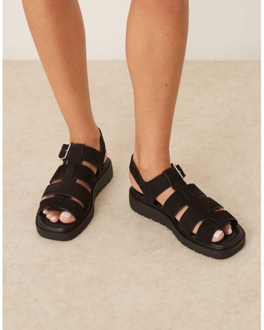 Calvin Klein Black Gladiator Style Sandals