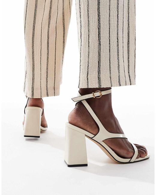 Raid Natural Aubrey Block Heeled Sandals