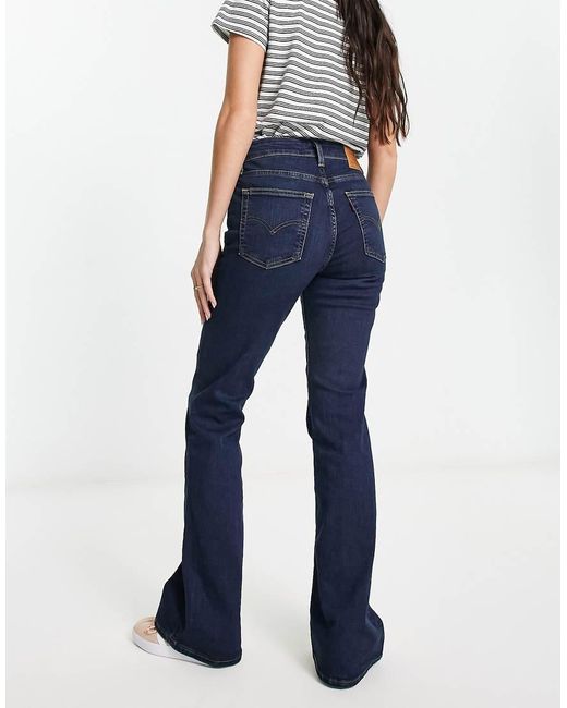 Levi's Blue 726 Flare High Rise Jeans