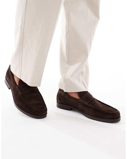 Schuh White Ryle Loafers for men