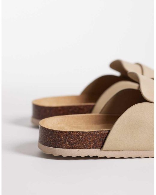 SEQWL Natural Soda Slip On Loafer Style Mule