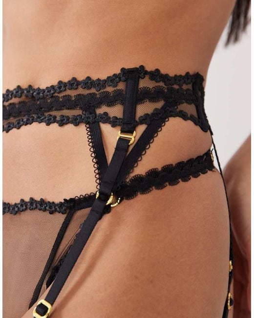 Untold Story Black Kiss And Tell Suspender Belt