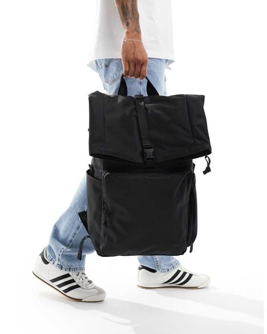 Zaino Grande Rolltop di Levi's in Black da Uomo
