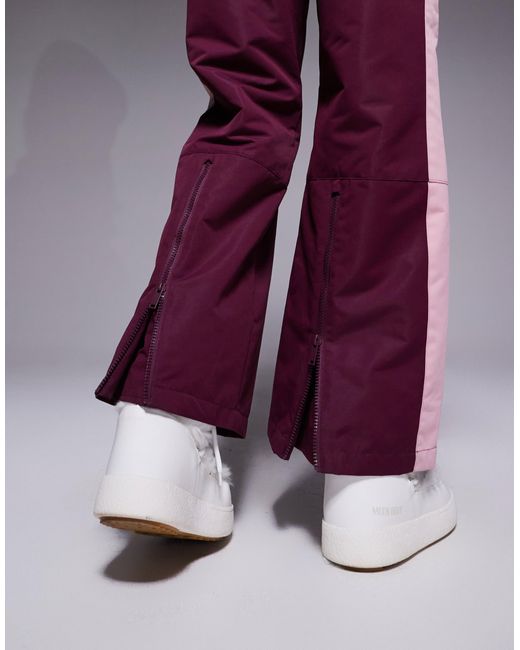 Threadbare Purple Ski Straight Leg Pants