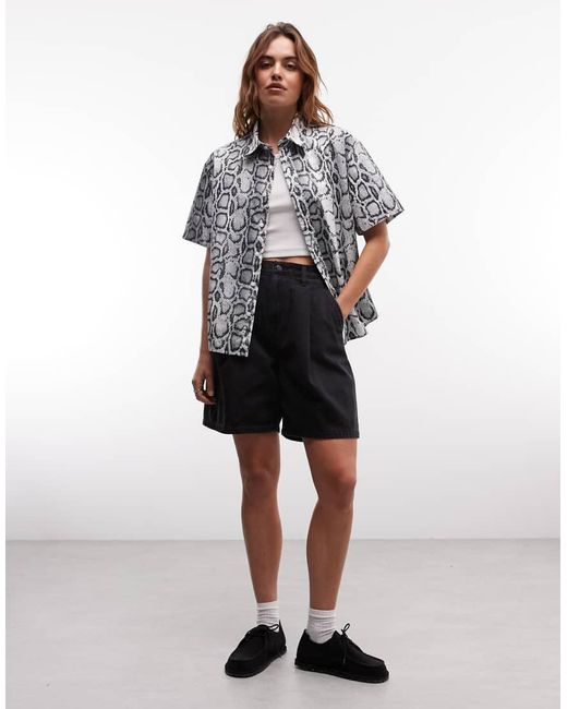 Carhartt Gray Snake Print Shirt