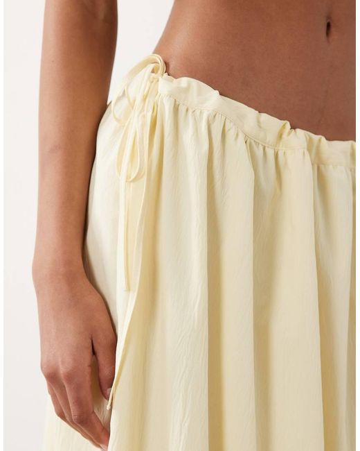 4th & Reckless Natural Tie Waist Detail Maxi Skirt