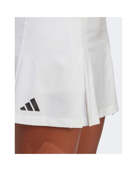 Adidas Originals White Adidas Tennis Club Pleated Skirt