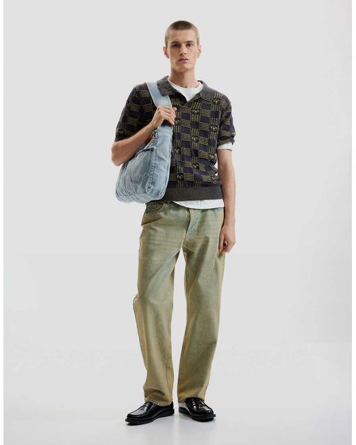 Desigual Blue Bicolor Polo Shirt for men